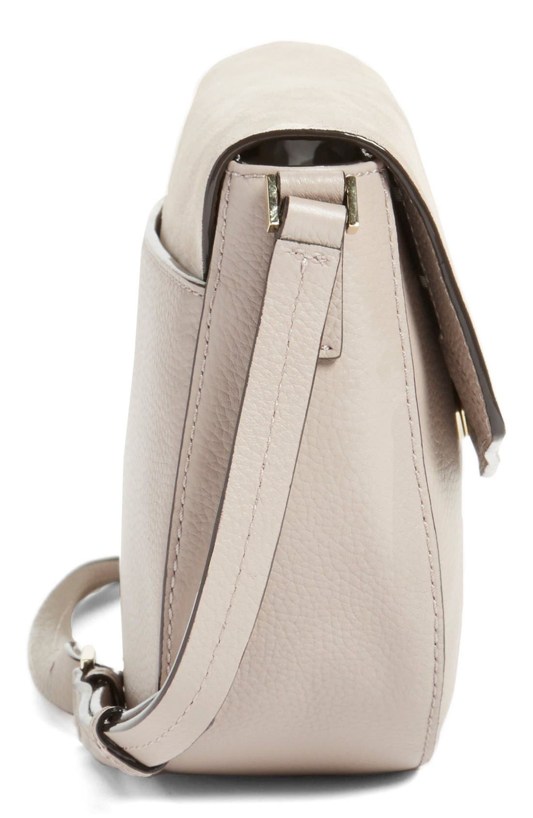 Kate Spade New York 'spencer court - lavinia' leather & suede crossbody bag, Alternate, color, 