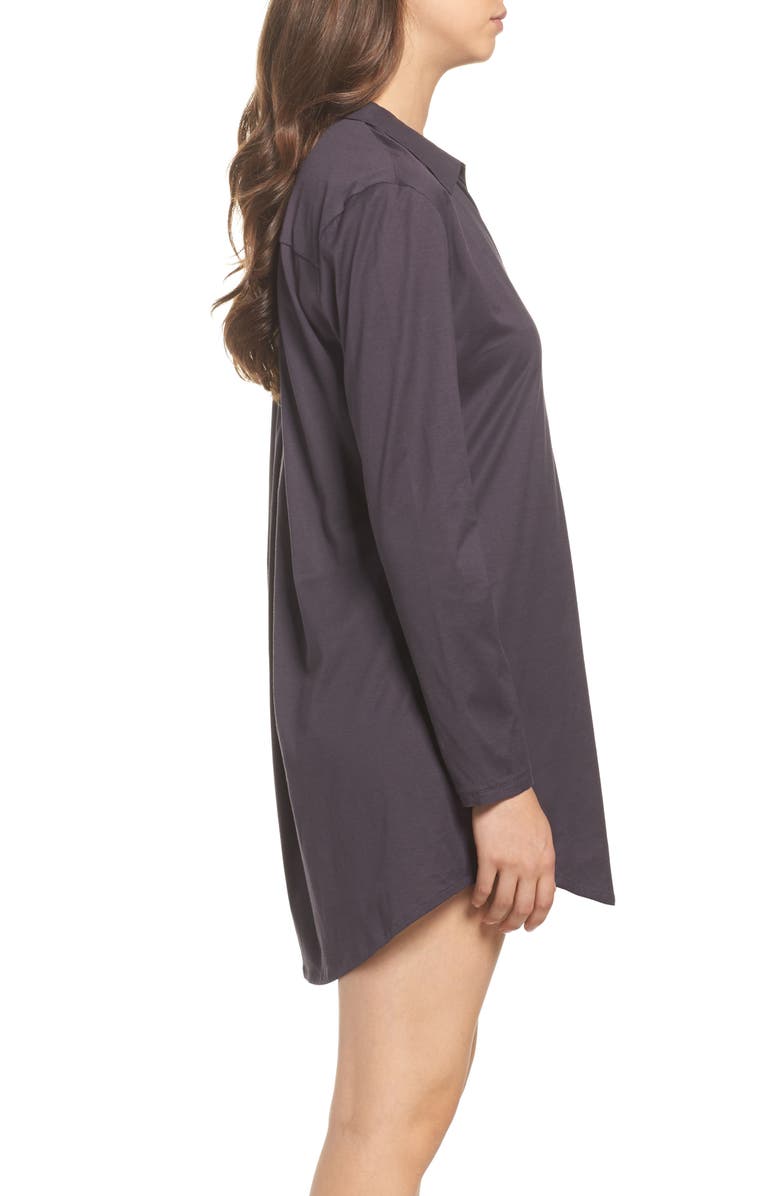 Hanro 'Deluxe Boyfriend' Jersey Sleep Shirt, Alternate, color,