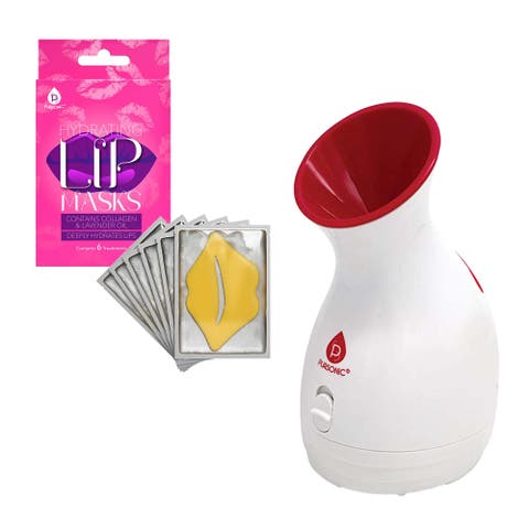 Spa-Ready Skincare Bundle Facial Steamer & Hydrating Lip Masks (Pack of 6)