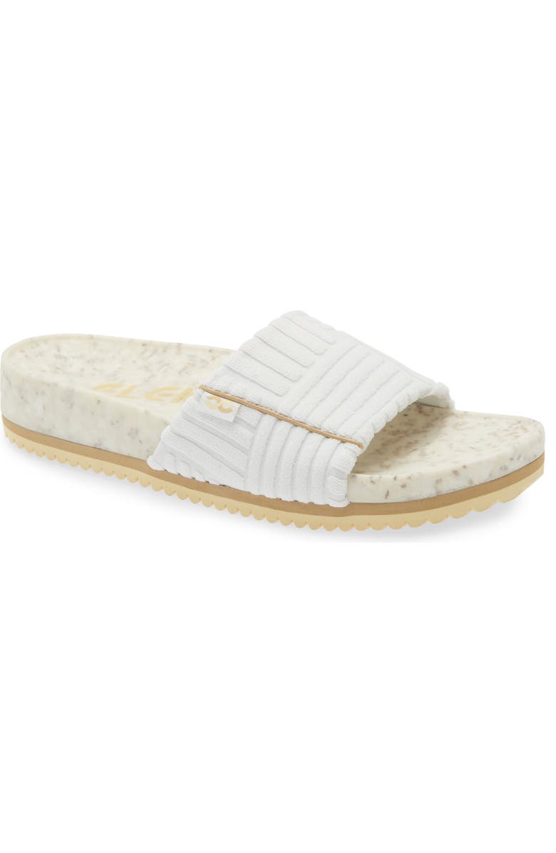 FLEKS La Cumbre Slide Sandal, Main, color, White