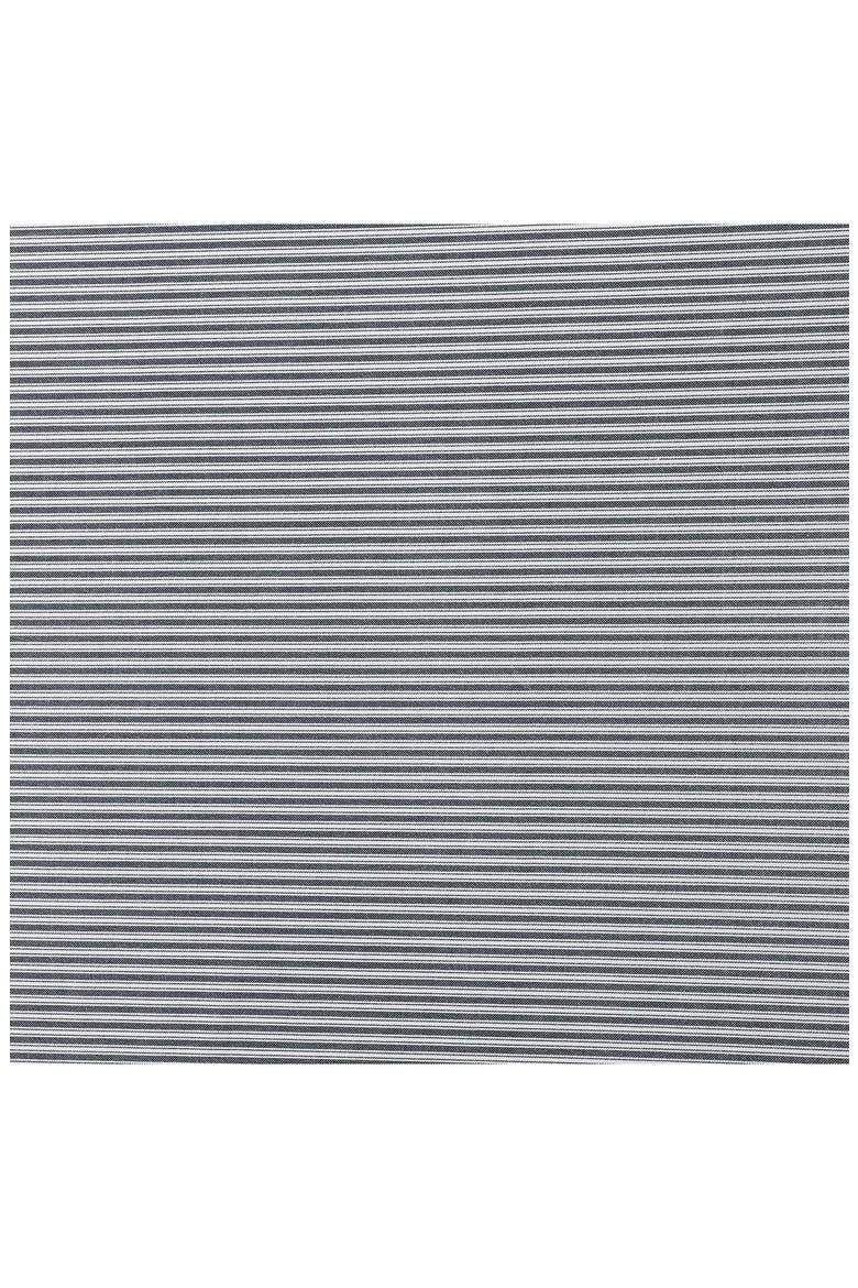 Highland Ticking Stripe Cotton Fitted Sheet, Alternate, color, WHITE/ NAVY BLUE
