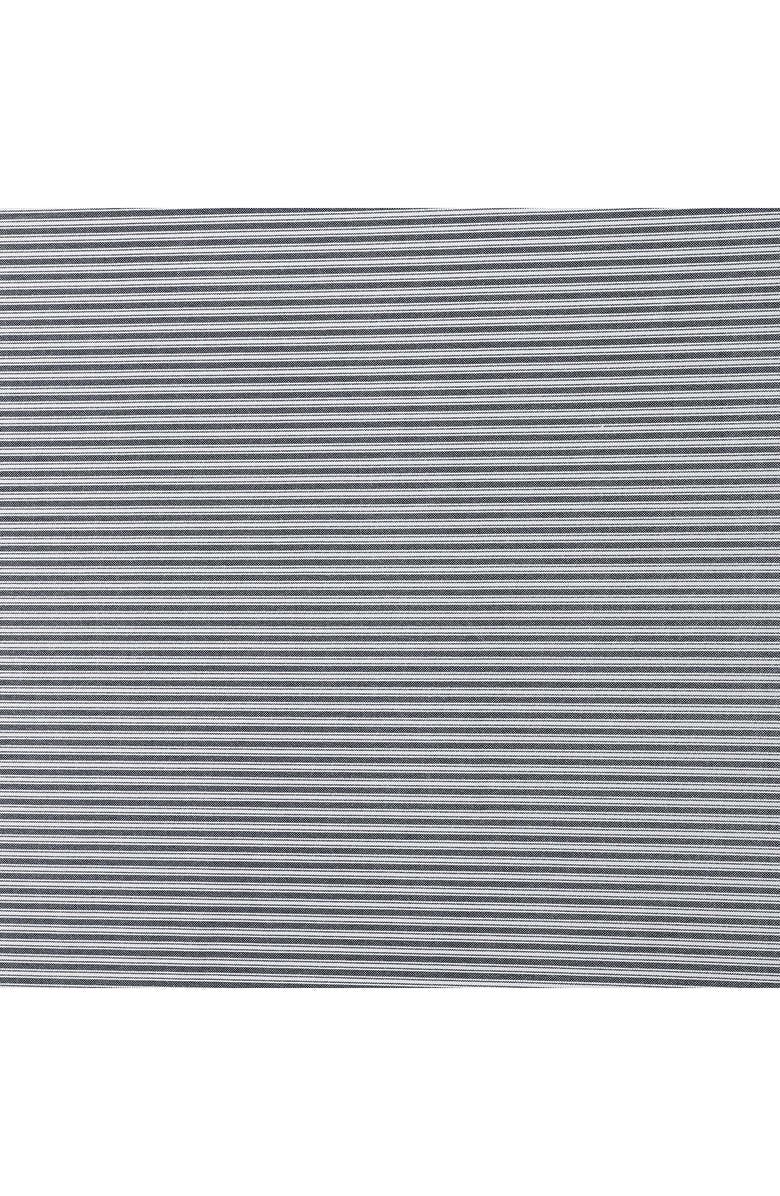 Tommy Hilfiger Highland Ticking Stripe Cotton Fitted Sheet, Alternate, color, White/ Navy Blue