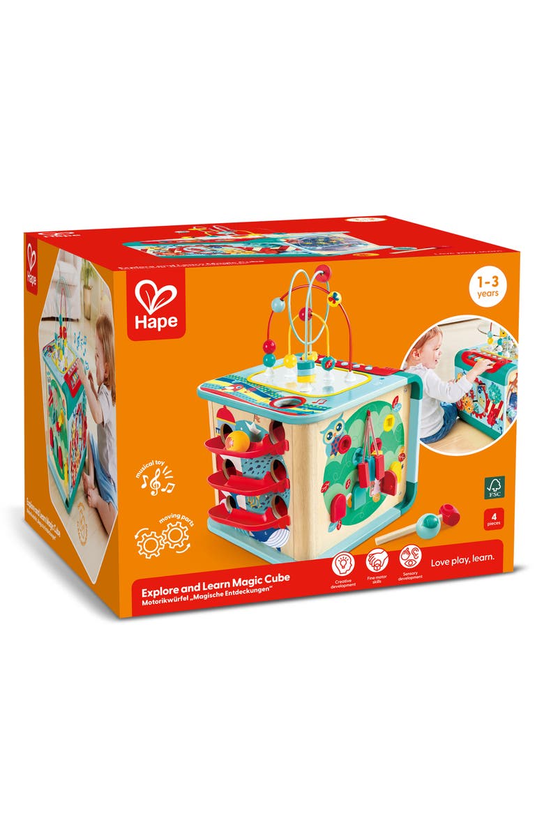 Hape Explore & Learn Magic Cube, Alternate, color, Multi