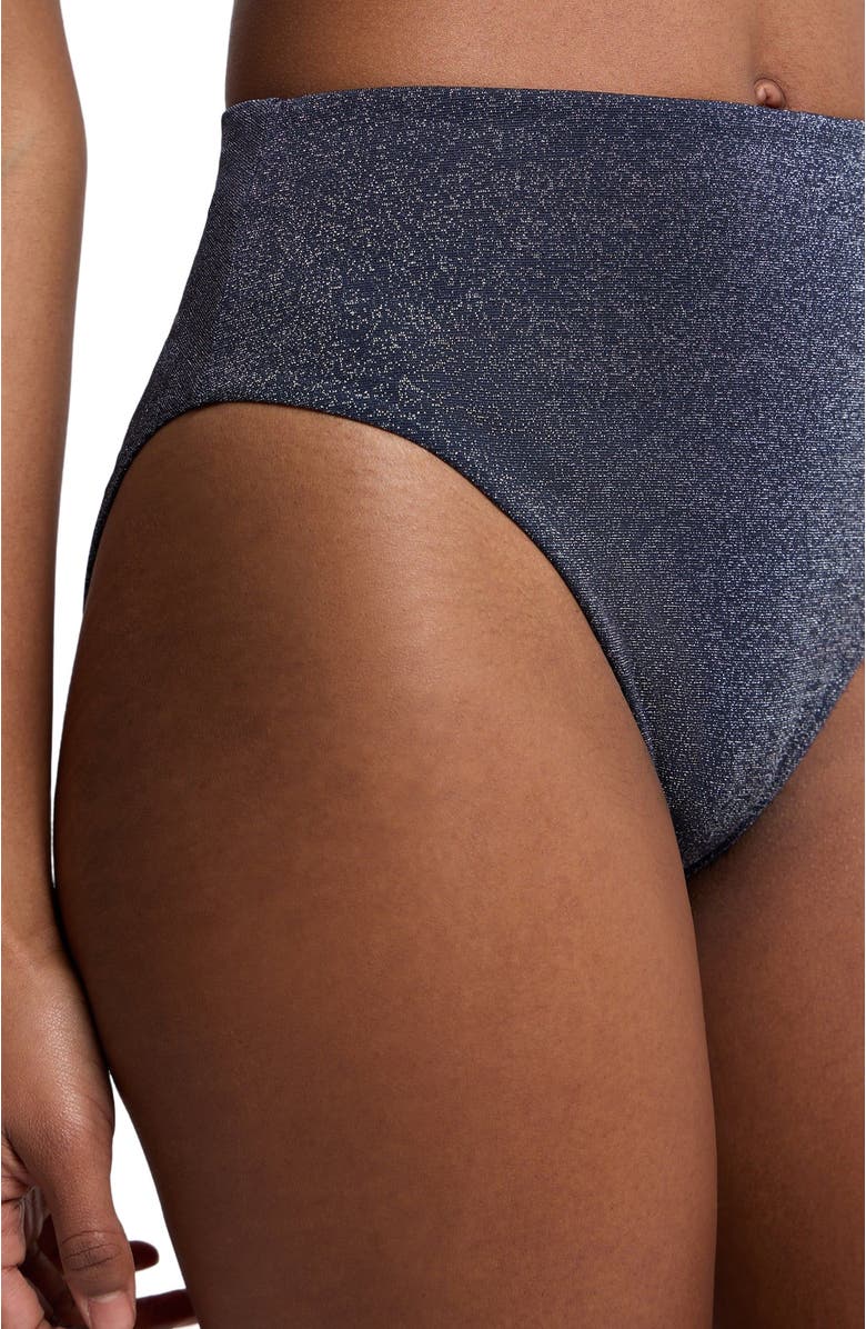 Onia Clara High-Rise Bikini Bottom, Alternate, color, Noir Navy