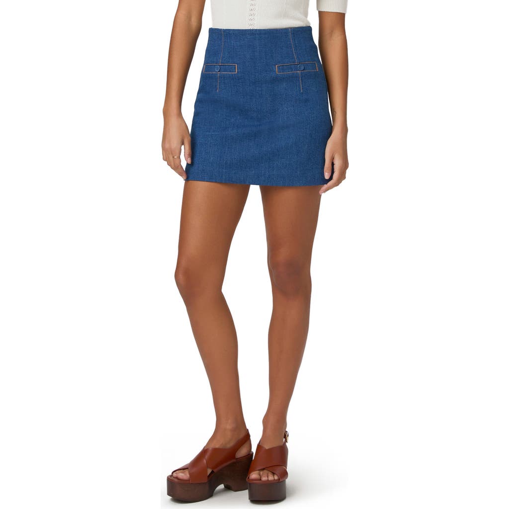 PAIGE PAIGE RACQUEL DENIM MINISKIRT