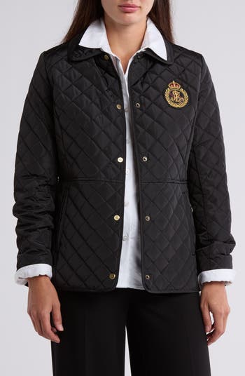 Lauren Ralph Lauren Logo Crest Quilted Jacket | Nordstromrack Lauren Ralph Lauren Logo Crest Quilted Jacket | Nordstromrack