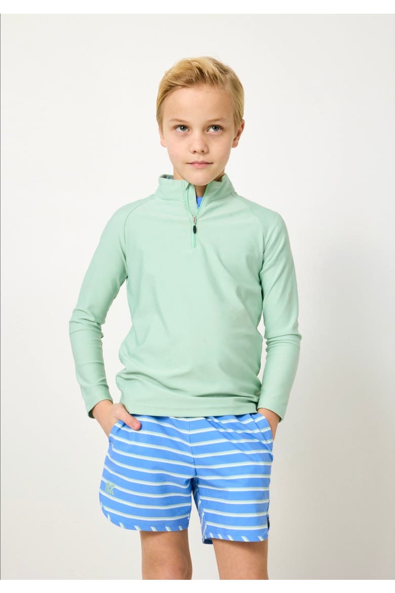 Super Short Lined, Alternate, color, Sky Blue Stripe