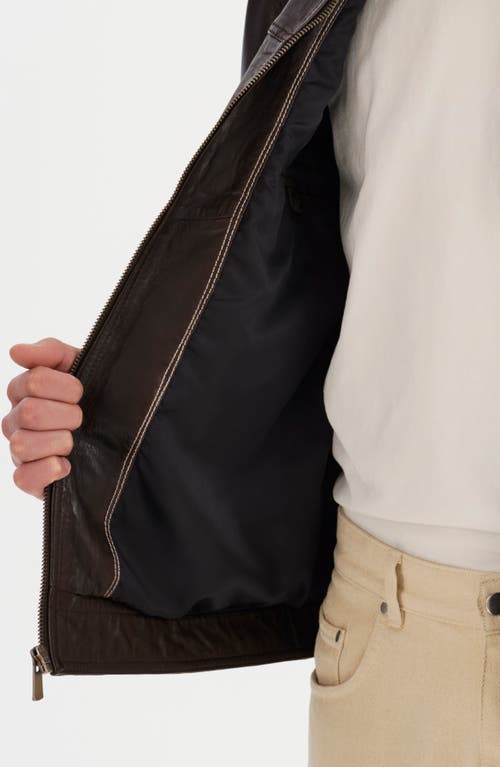 Regency Leather Jacket In Brown