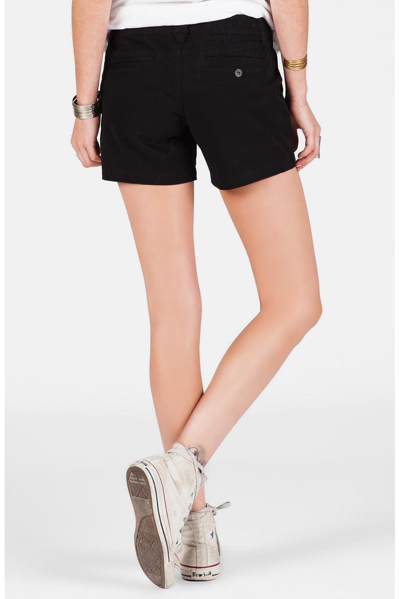 'Frochickie' Chino Shorts, Alternate, color, BLACK