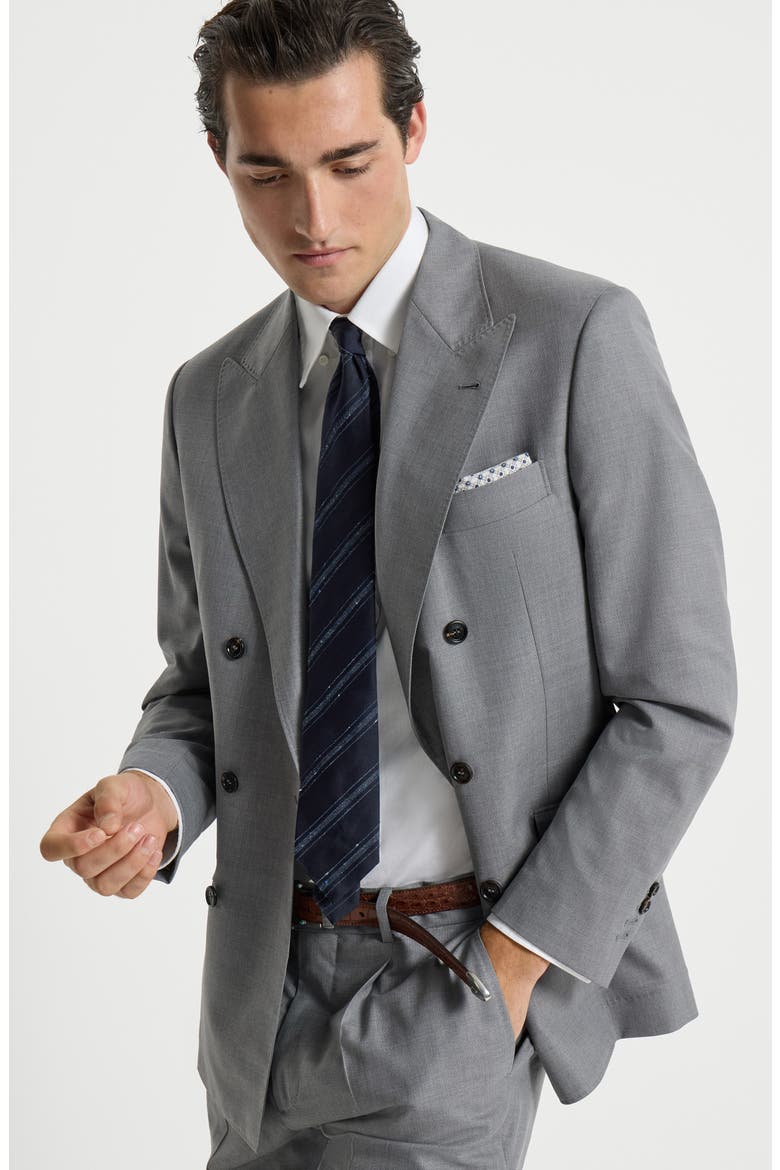 Hopsack blazer, Alternate, color, Grey