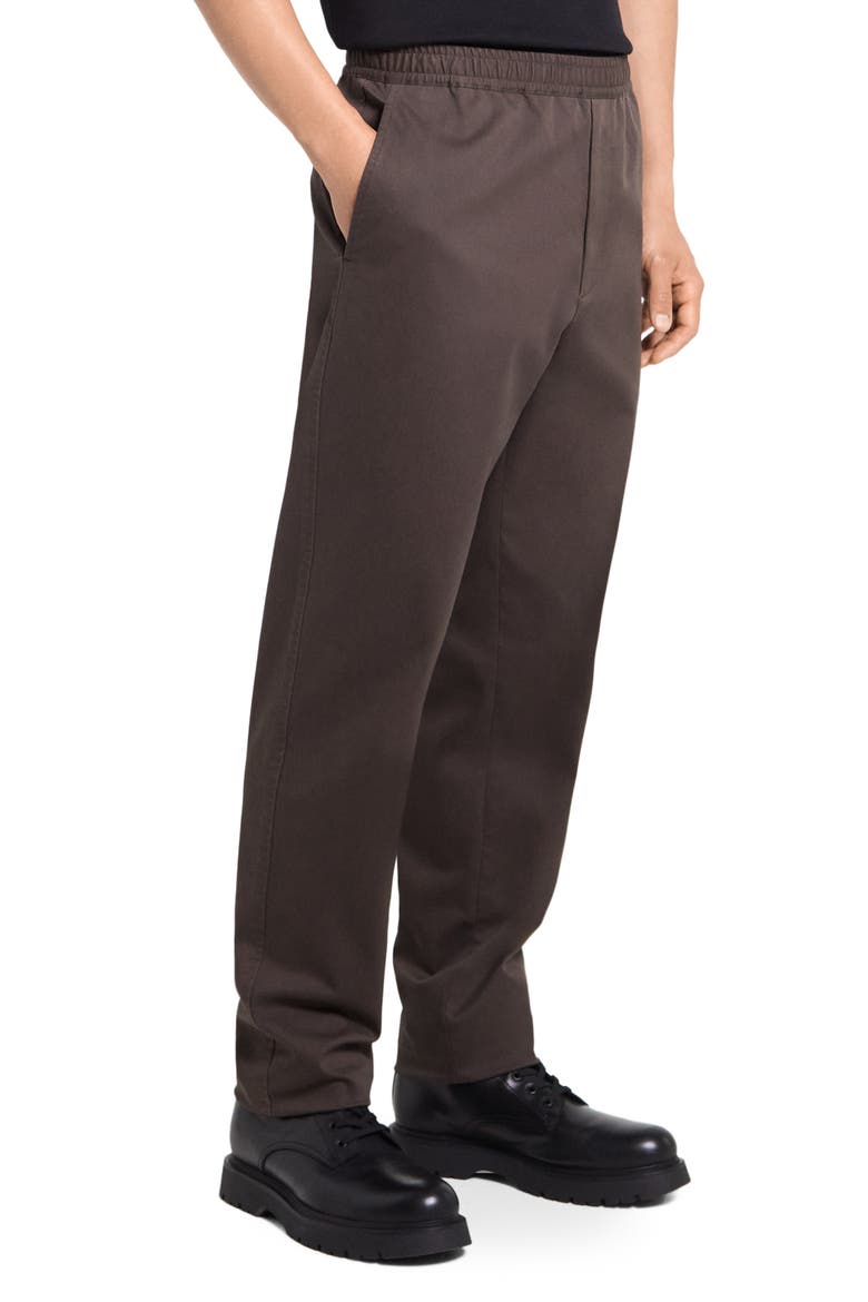 Relaxed Tapered Pull-On Trousers, Alternate, color, CLASSIC BROWN - TXO