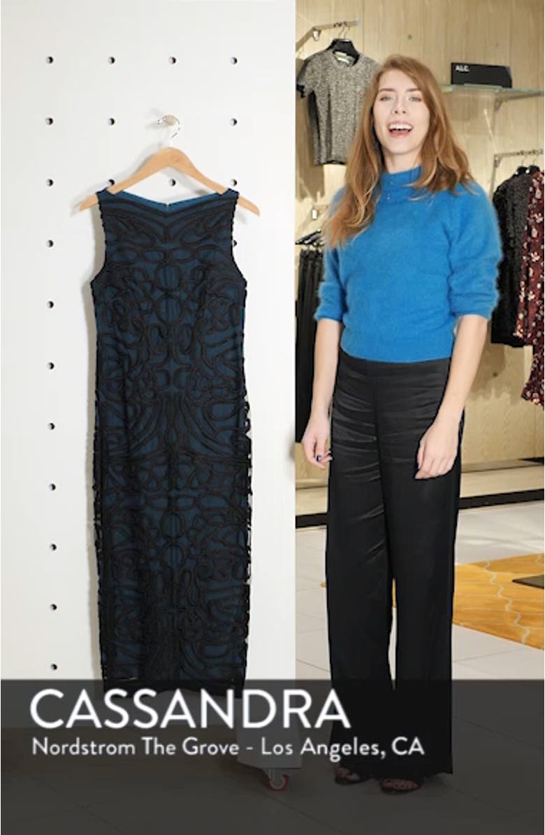 Soutache Embroidered Midi Dress, sales video thumbnail