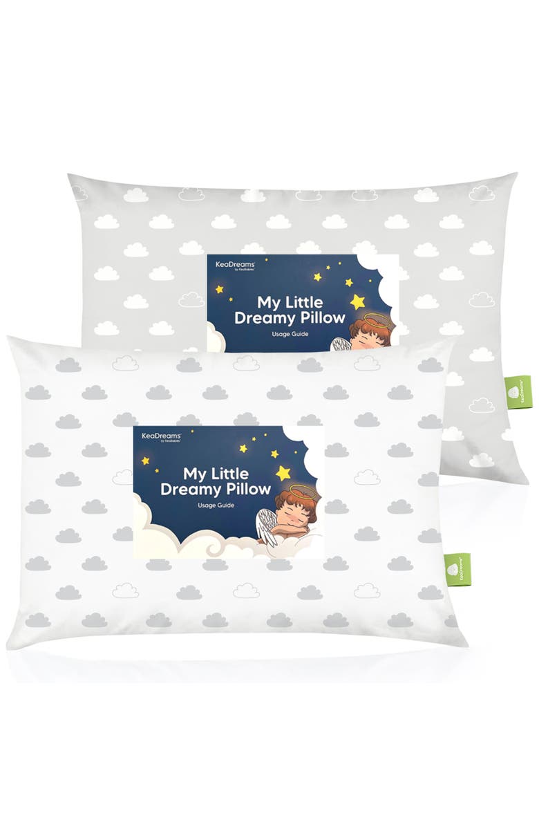 KeaBabies 2-Pack Toddler Pillows, Main, color, Cloud