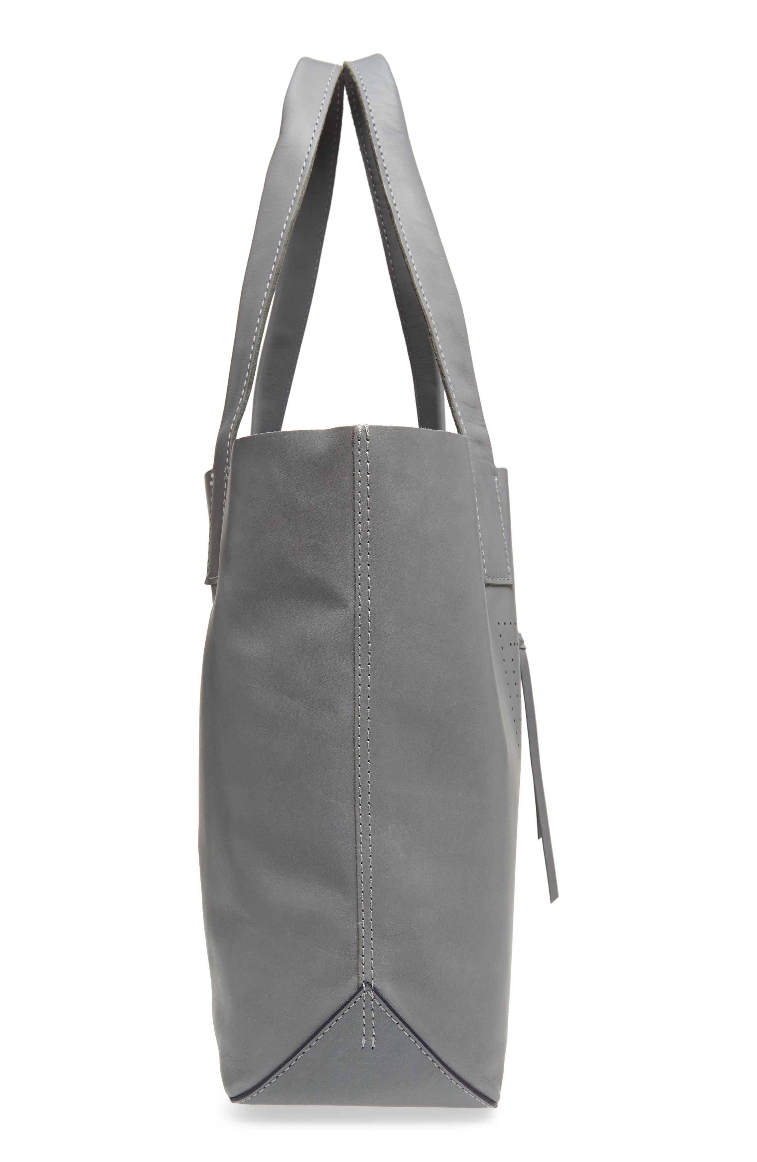 Frye Carson Perforated Logo Leather Tote, Alternate, color, 