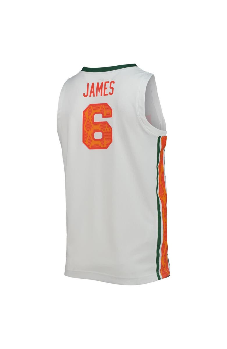 NIKE X LEBRON JAMES Men's Nike x LeBron James White Florida A&M Rattlers Replica Basketball Jersey, Alternate, color, White