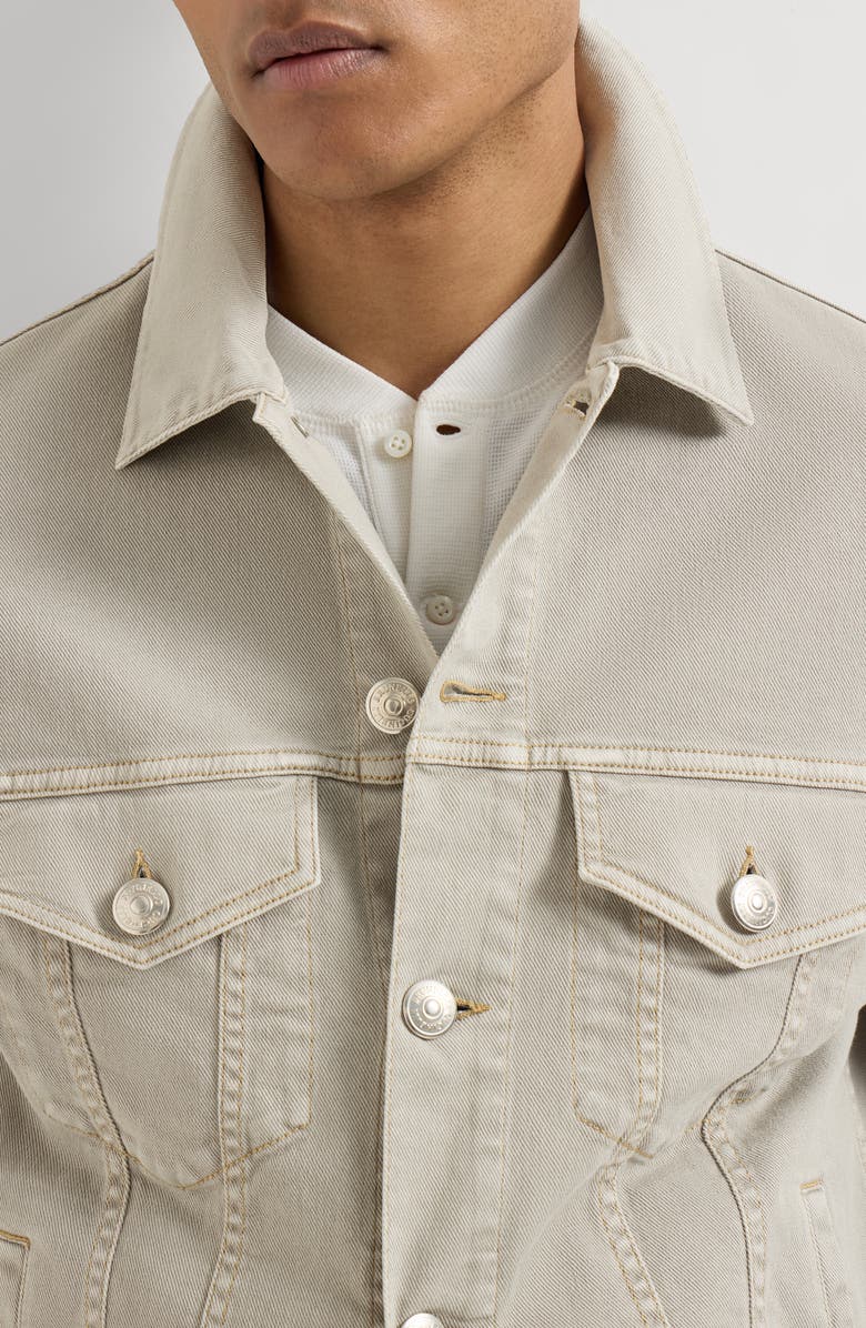 Brunello Cucinelli Denim four-pocket jacket, Alternate, color, Khaki