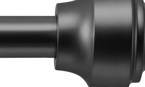 Dkny Cohen 36" To 66" Adjustable Curtain Rod In Black