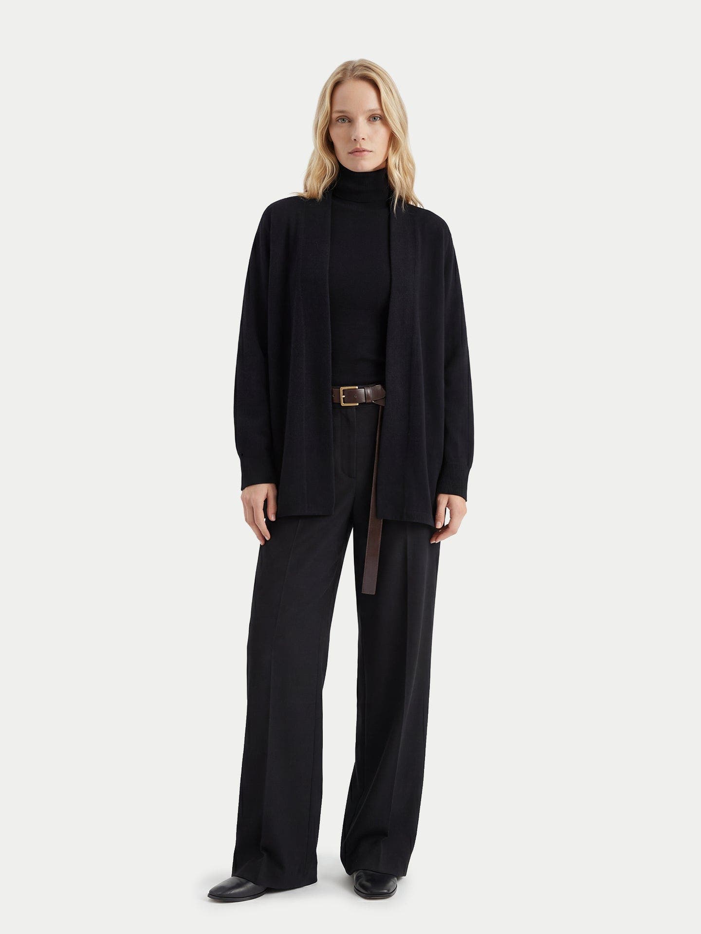 Cashmere Open-Front Cardigan - image 2