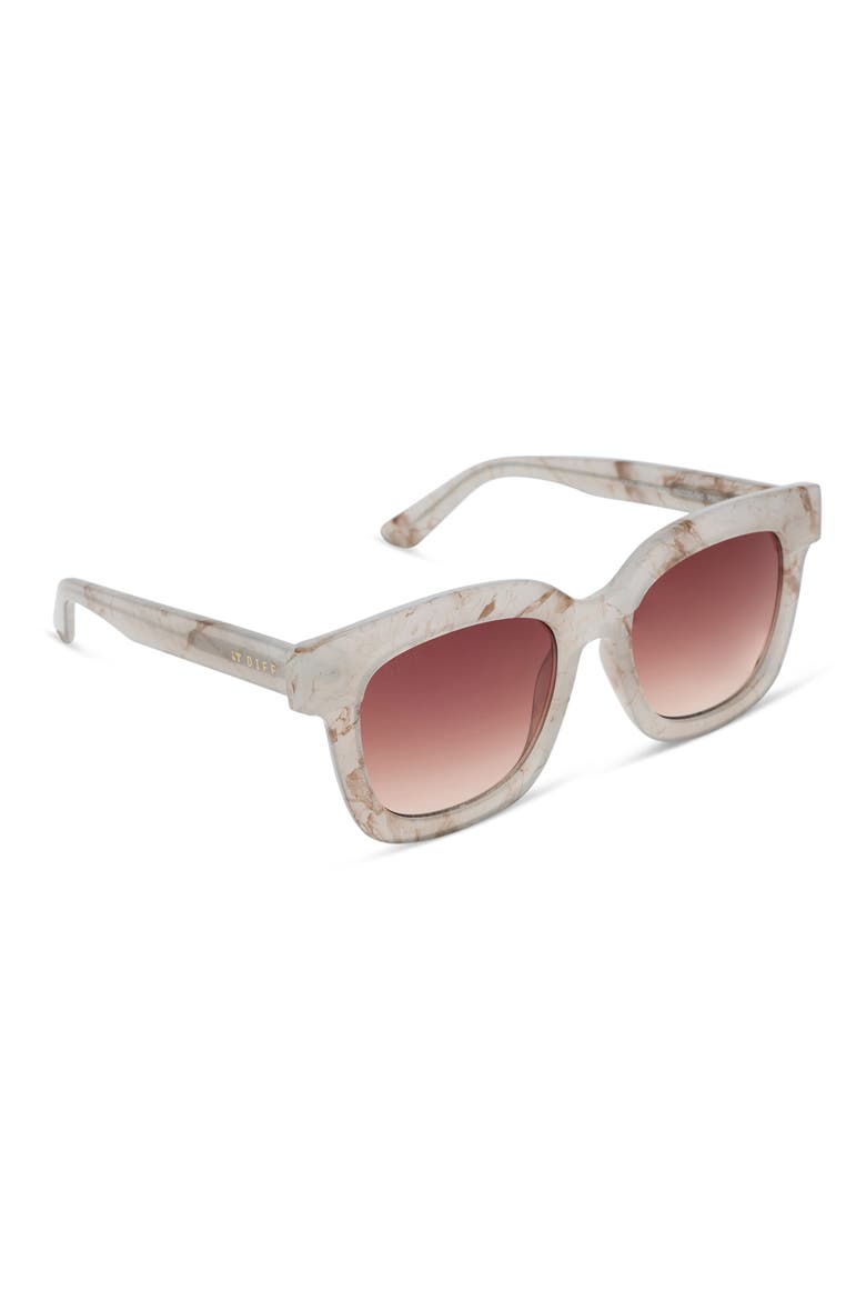 56mm Makay Square Sunglasses, Alternate, color, LATTE TORTOISE BROWN GRADIENT