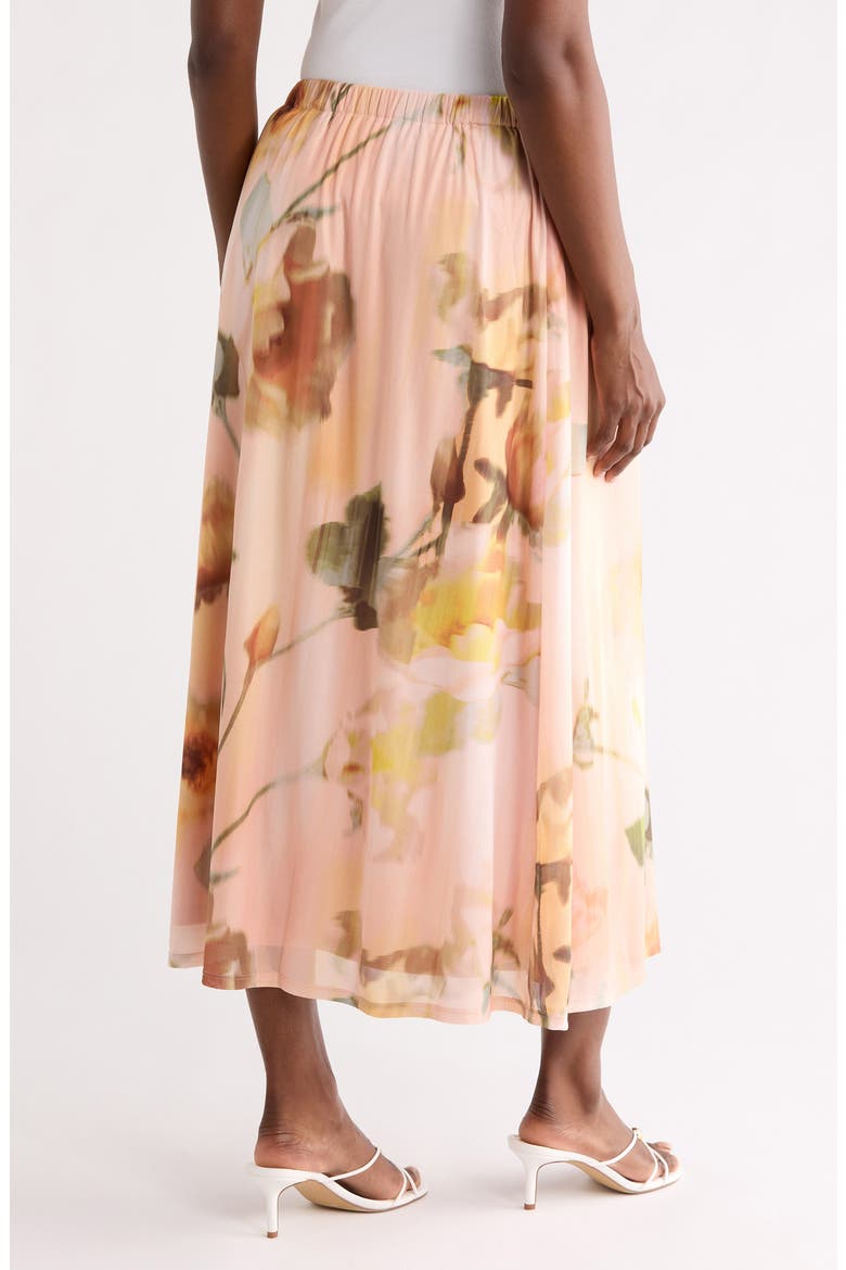 Floral Mesh Skirt, Alternate, color, LIGHT PEACH