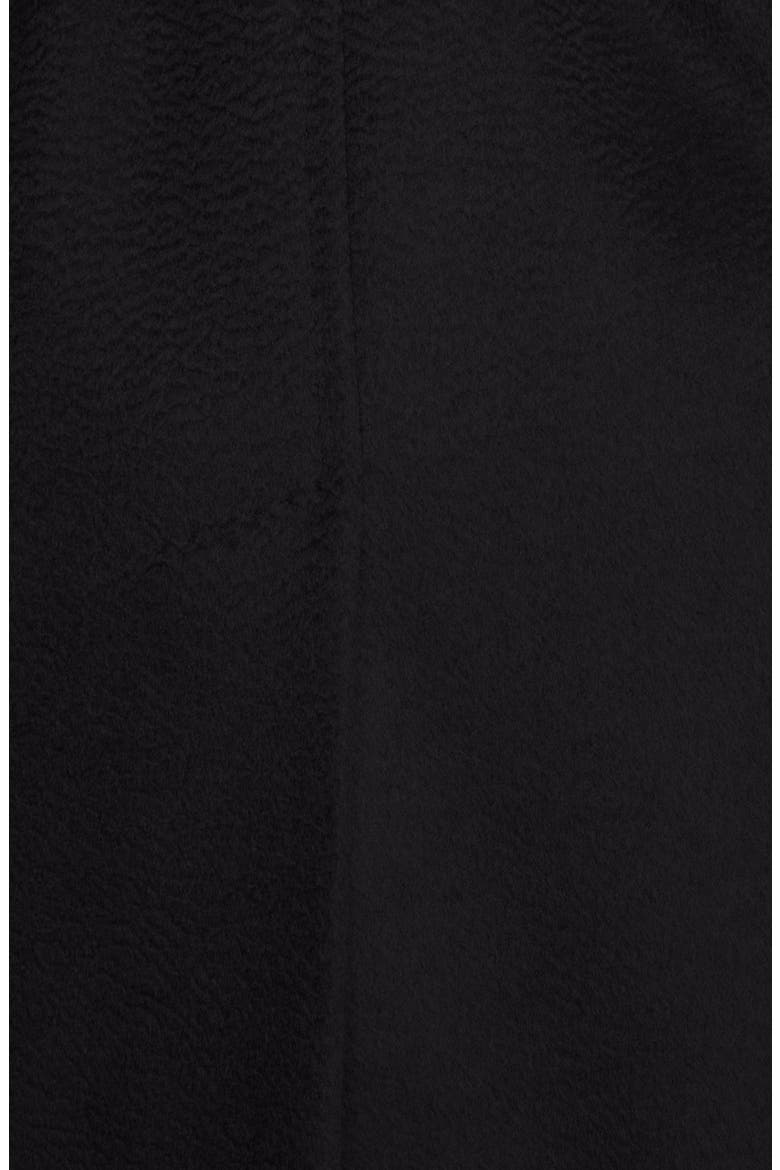 'Rialto' Hooded Camel Hair Wrap Coat, Alternate, color, BLACK