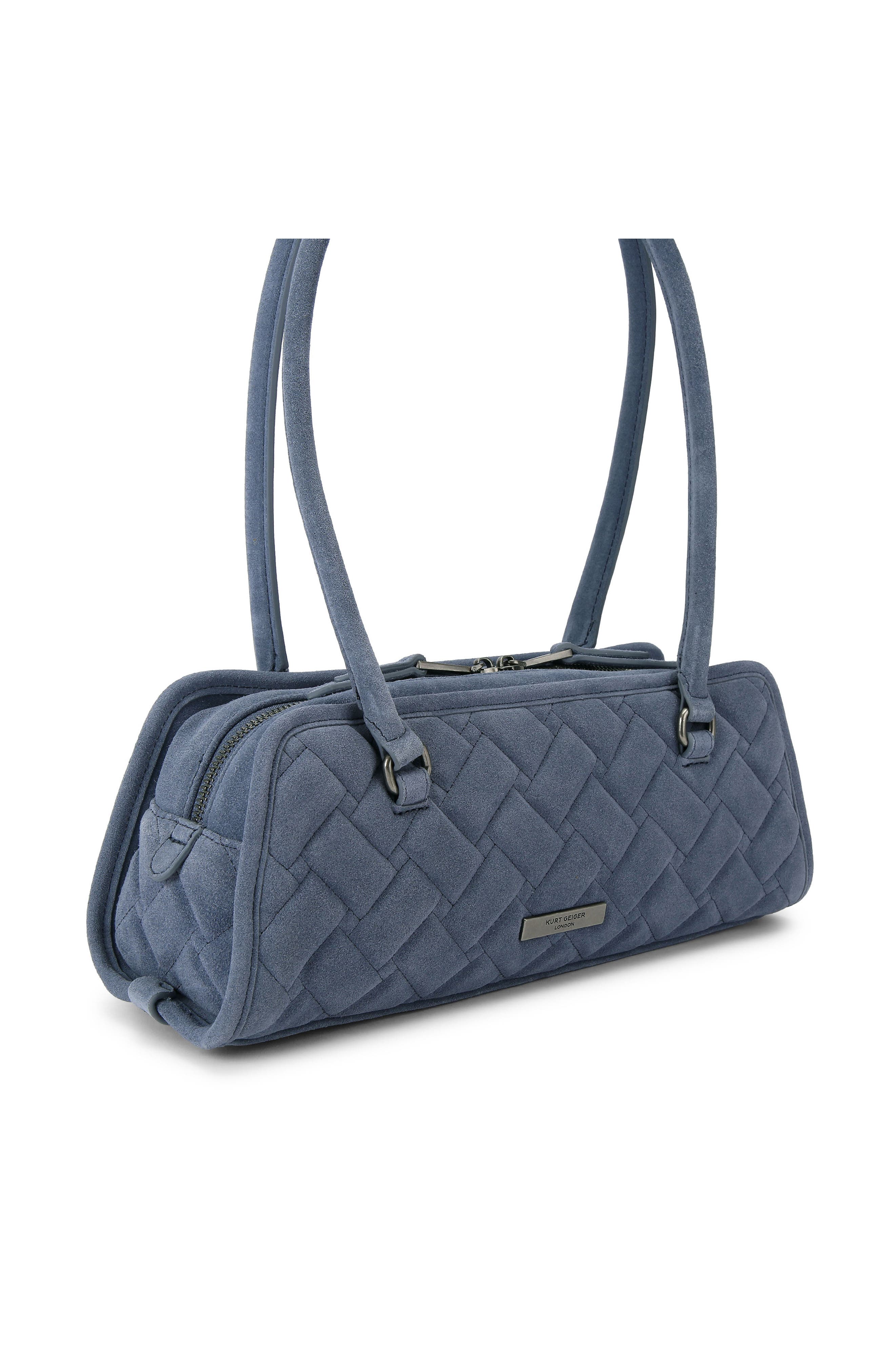 Kensington Quilted Shoulder Bag, Alternate, color, DENIM