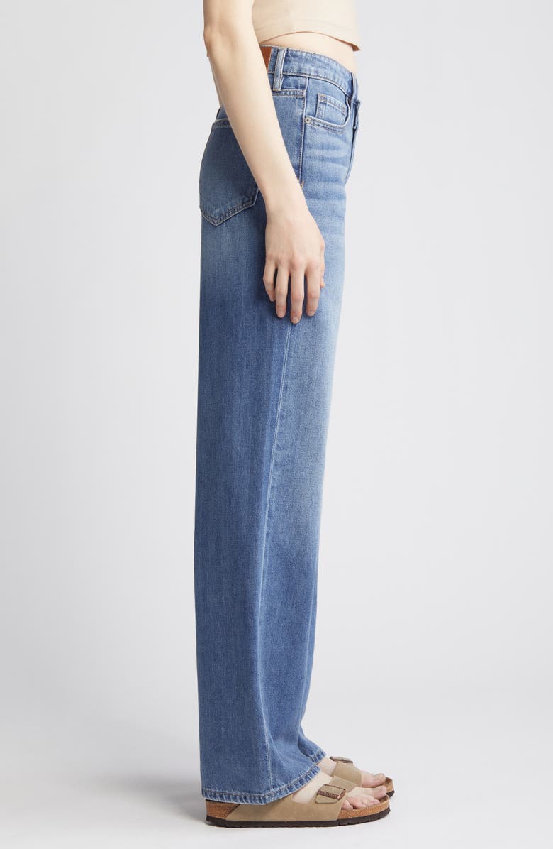 HIDDEN JEANS Crossover Wide Leg Jeans, Alternate, color, 