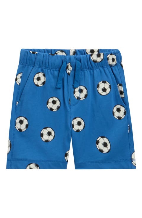 Kids' Soccer Ball Print Cotton Drawstring Shorts (Toddler & Little Kid)