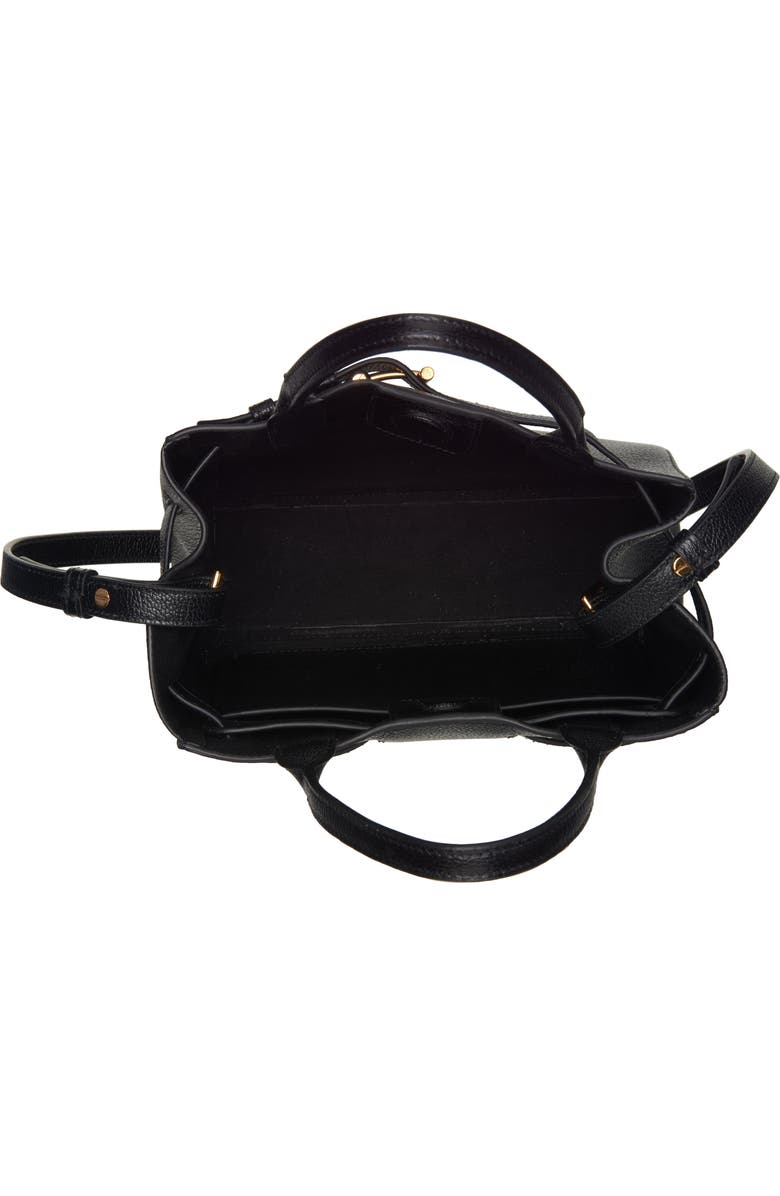 TOM FORD Small Audrey Grained Leather Tote, Alternate, color, Black