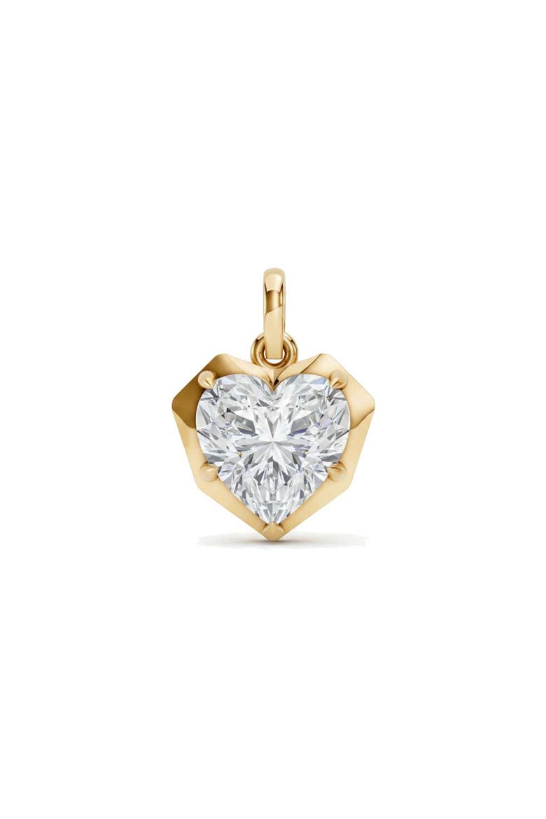 Lab Grown Diamond Heart Encased Charm 14K, Main, color, 14K Gold - 2 Carat