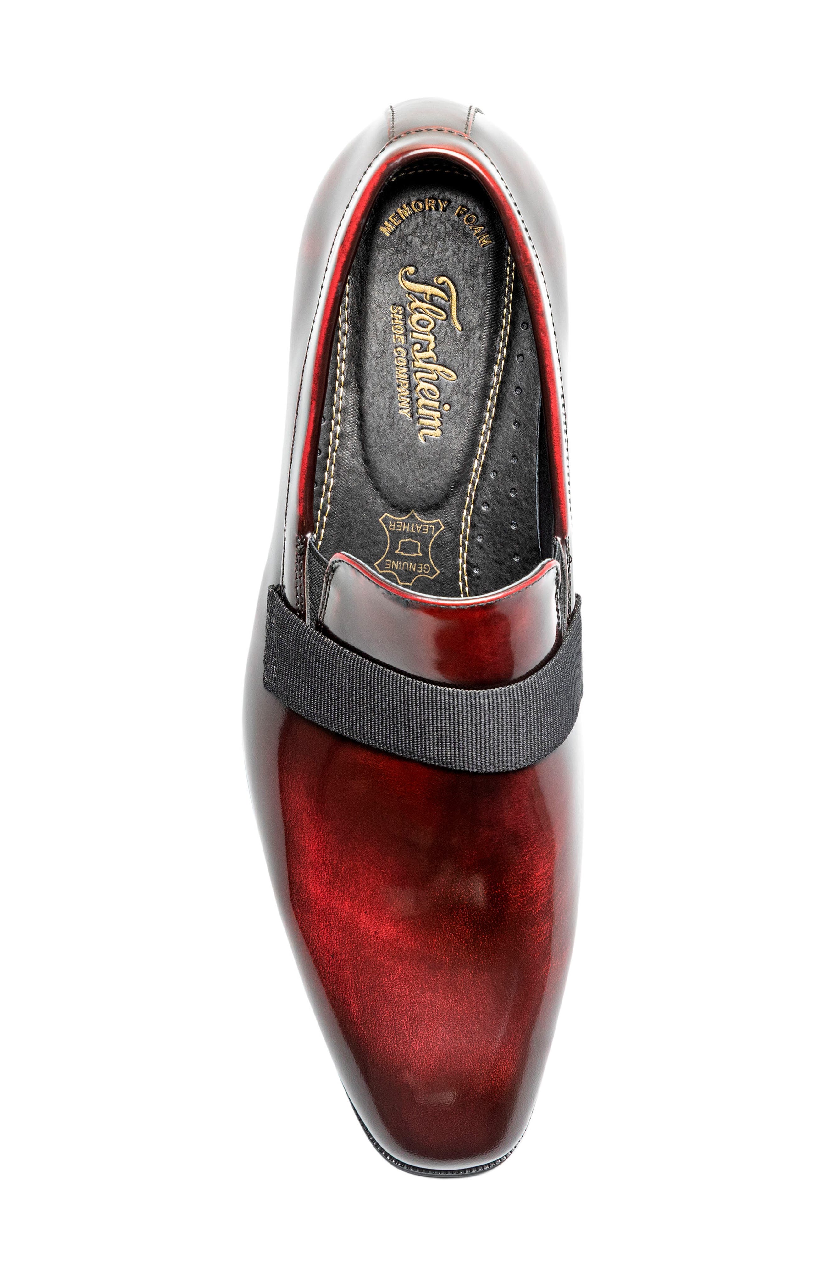 Tux Plain Toe Slip-On, Alternate, color, BURGUNDY