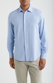 Bugatchi Julian Shaped Fit Stretch Button-Up Shirt