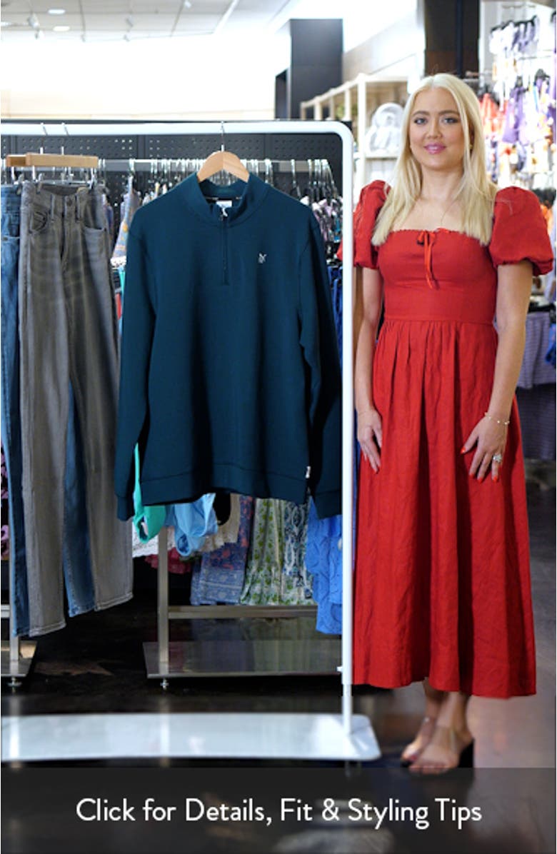 x Reigning Champ CLOUDSPUN Fleece Quarter Zip Pullover, sales video thumbnail