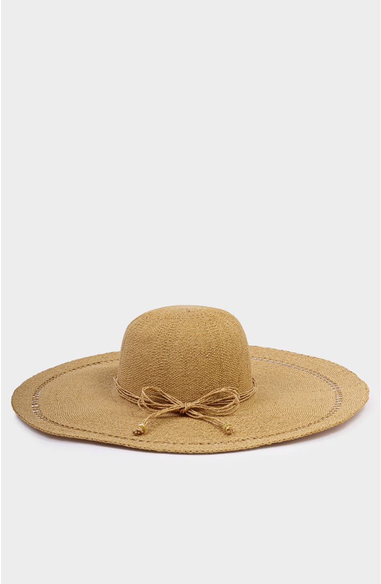Katie Loxton Wide Brim Floppy Hat, Main, color, Natural