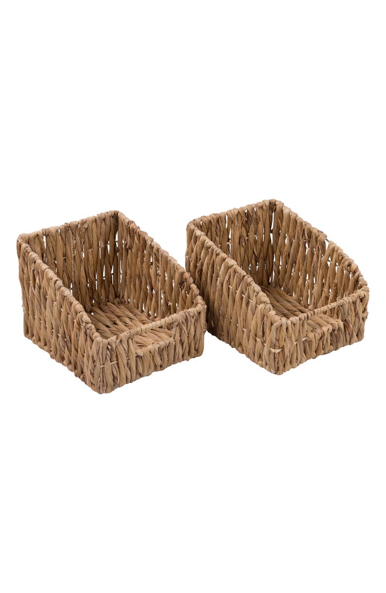 HONEY-CAN-DO 2 Piece Storage Basket Set, Main, color, 