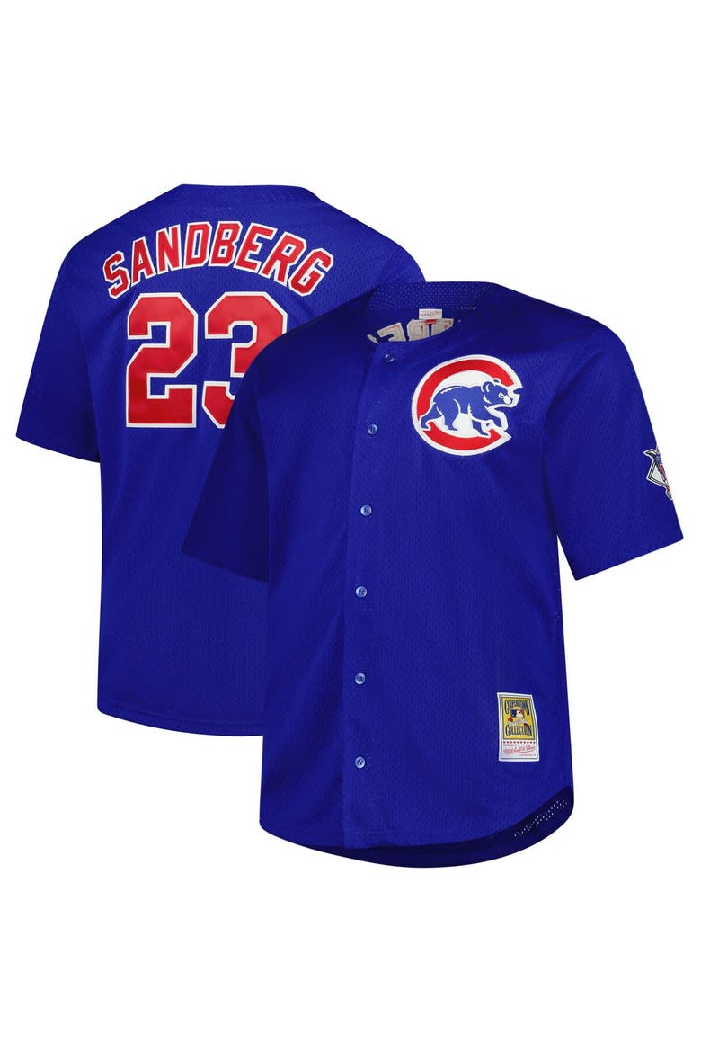 Men's Profile Ryne Sandberg Royal Chicago Cubs Big & Tall Cooperstown Collection Baseball Jersey, Main, color, Royal