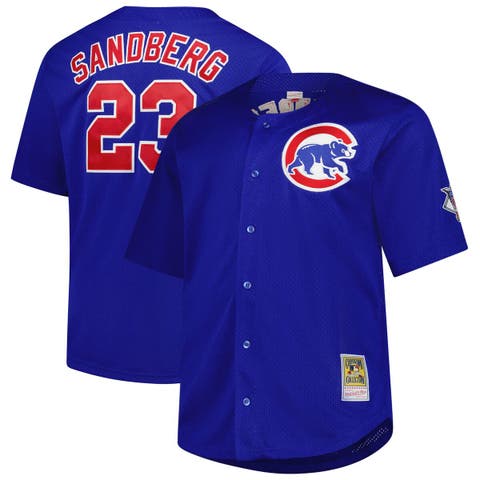 Men's Profile Ryne Sandberg Royal Chicago Cubs Big & Tall Cooperstown Collection Baseball Jersey