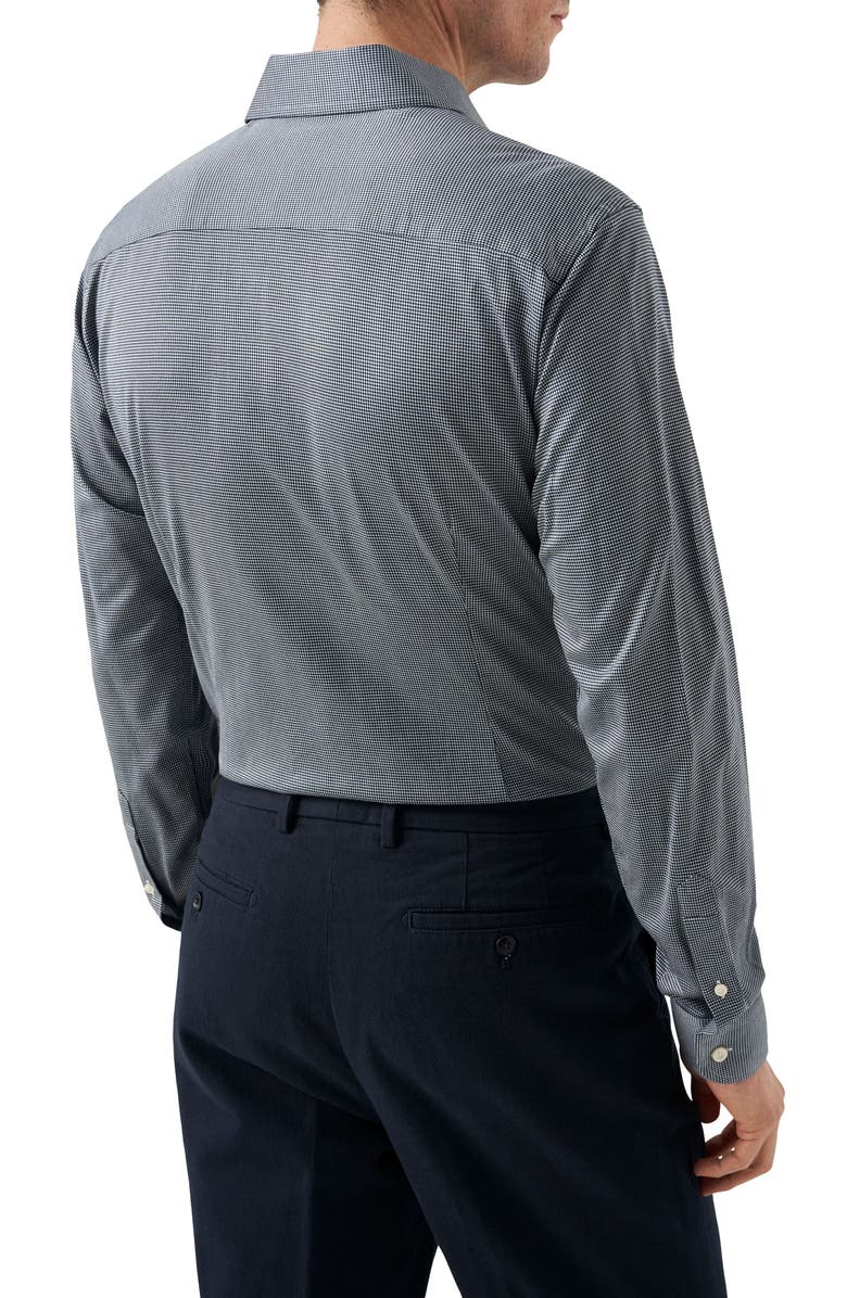 Eton King Slim Fit Check Cotton Dress Shirt, Alternate, color, 