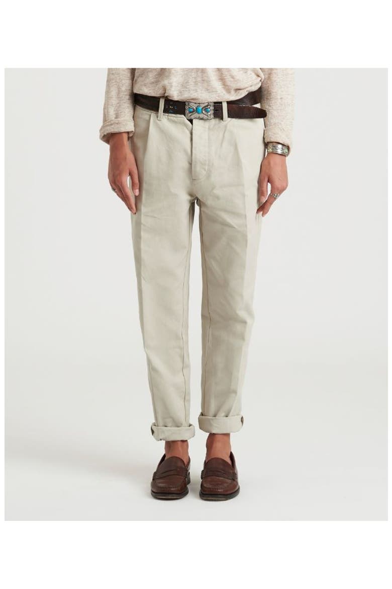 Janet Cotton Pleated Trousers, Alternate, color, CAMEL