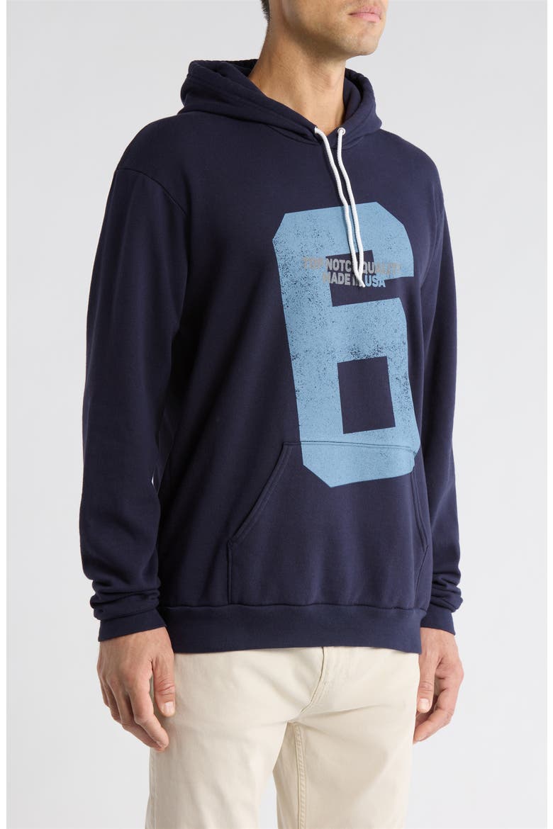 Playbook Graphic Cotton Hoodie, Alternate, color, NAVY