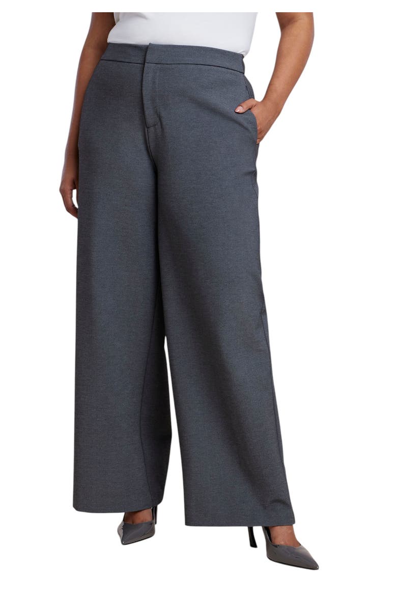 The Ultimate Stretch Wide Leg Pant, Alternate, color, HEATHER GREY