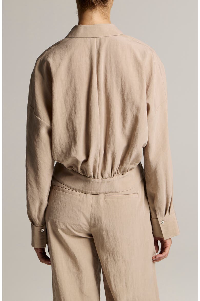 Blouson Crop Jacket, Alternate, color, DRIED BLOSSOM