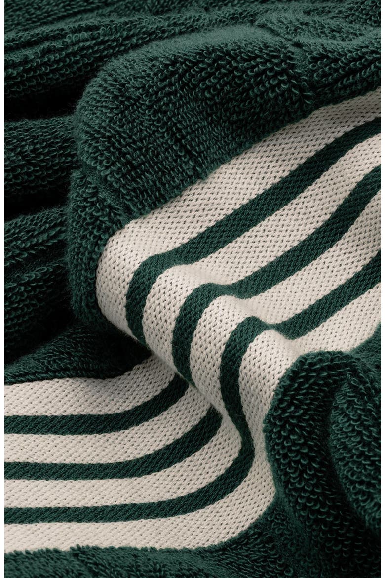 Nautilus 2-Piece Bath Towel Set, Alternate, color, Verdant / Ecru
