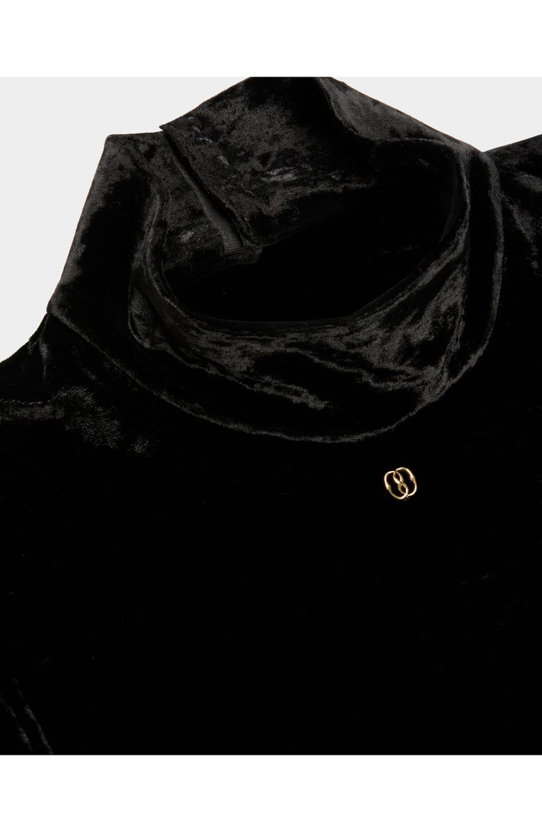 Bally High Neck Bodysuit, Alternate, color, Black