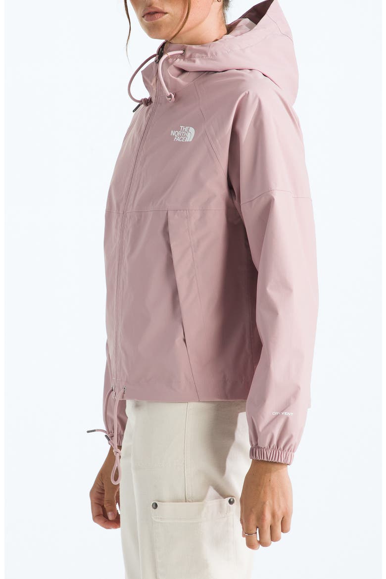 Antora Waterproof Rain Hoodie, Alternate, color, METAL PINK