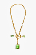 Vesper Obscura Gem Drop Toggle Necklace