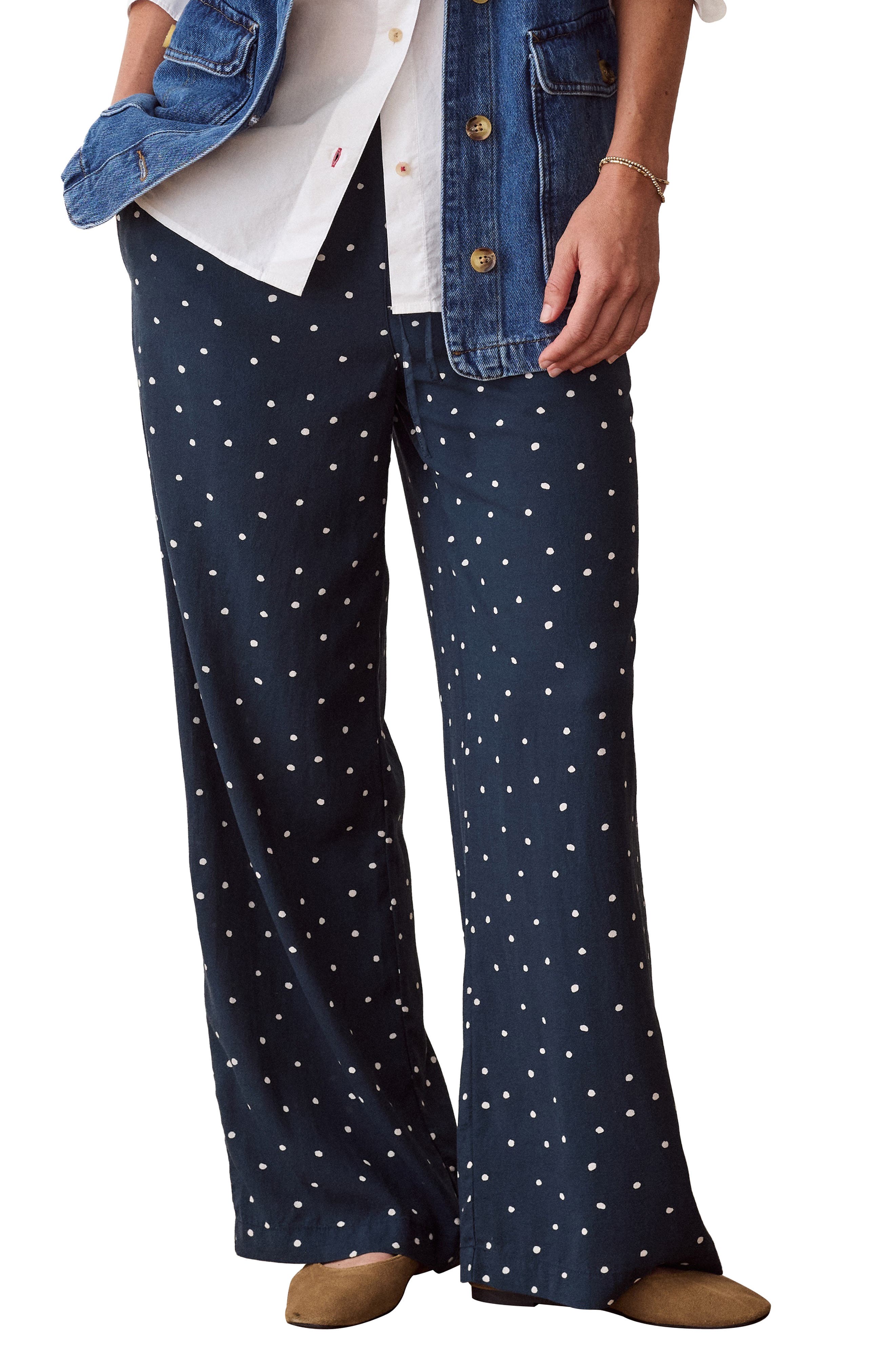 selected NAVY POLKA DOT