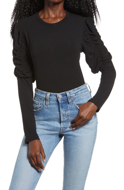 Ruched Long Sleeve Top