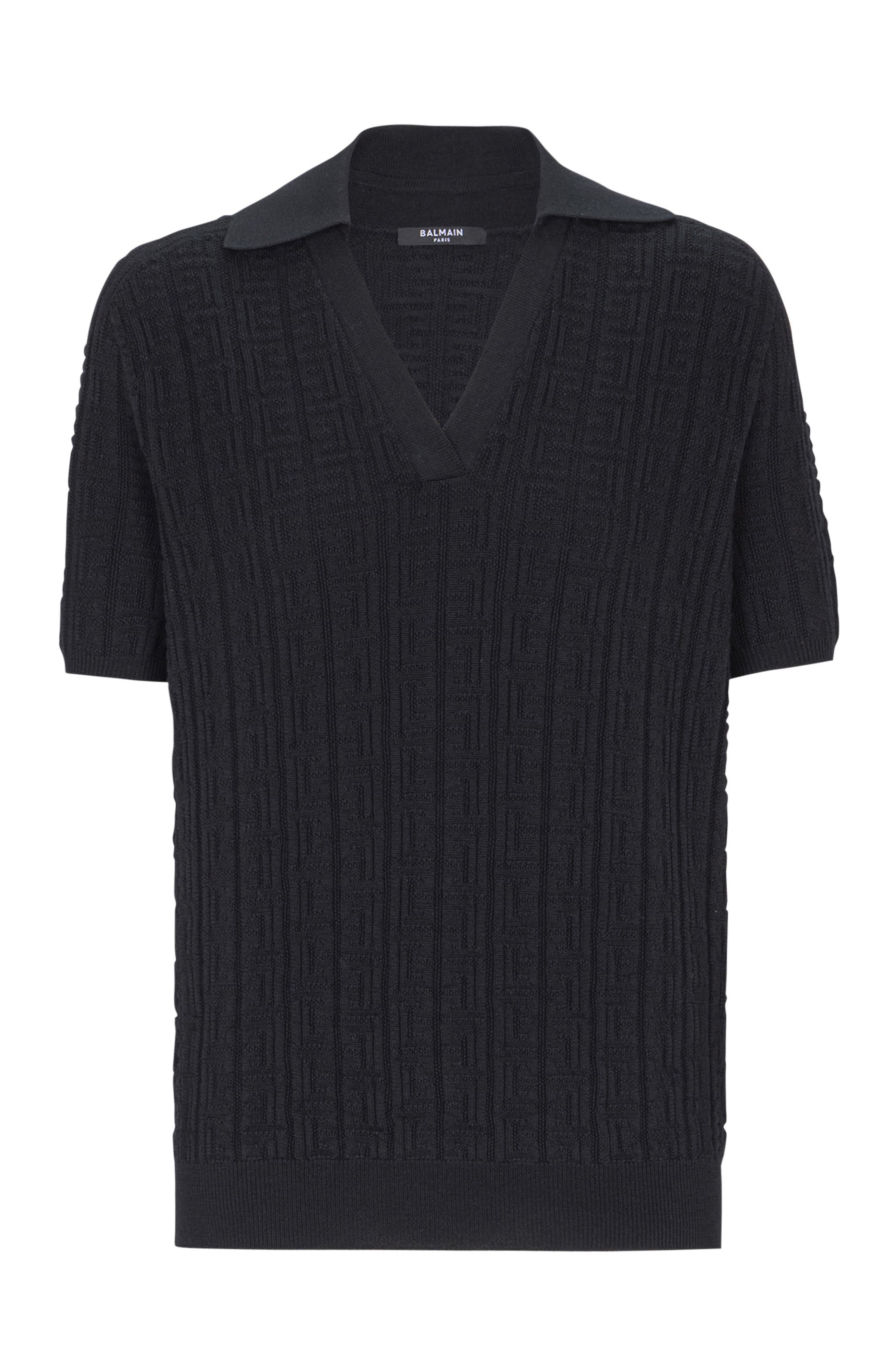 Monogram knit polo - image 2