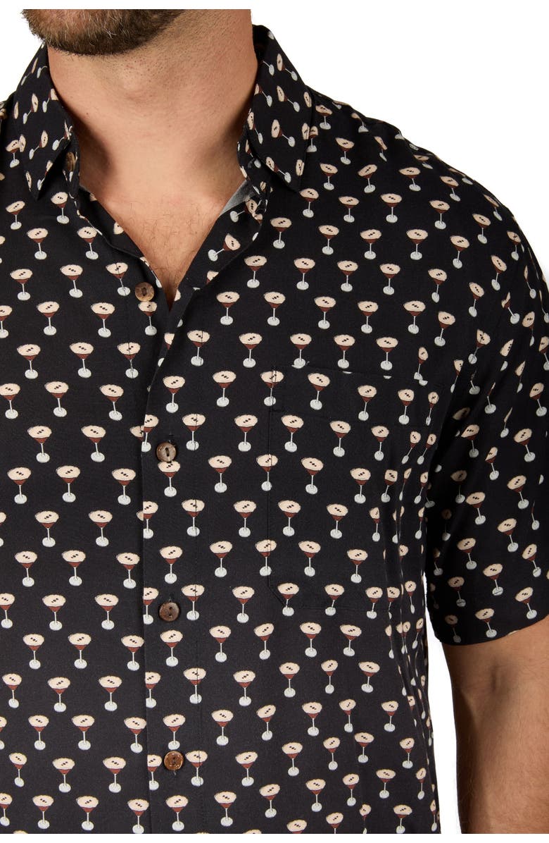 Kenny Flowers The Buzz Around Town - Short Sleeve Shirt, Alternate, color, Black